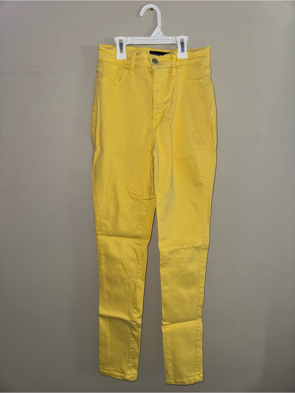 Fashion Nova Women's Bright Yellow Skinny Jeans